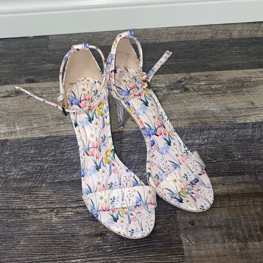 Light Pink Floral Aldo Heels